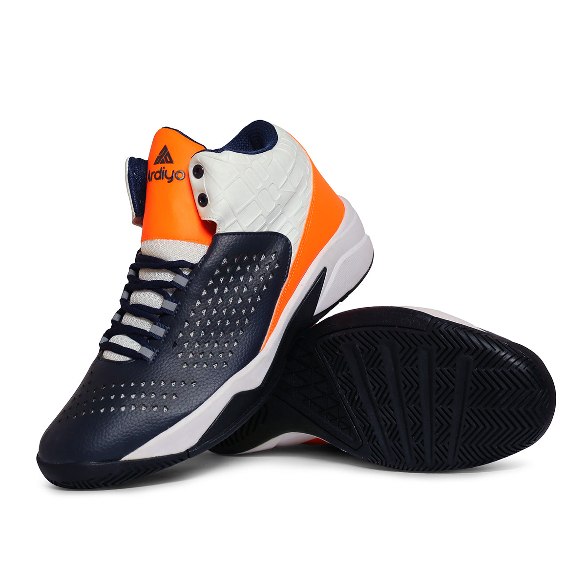ARDIYO Basketball Shoes for Indoor & Outdoor Court for Boys | High Ankle with Rubberized Outsole for Maximum Grip