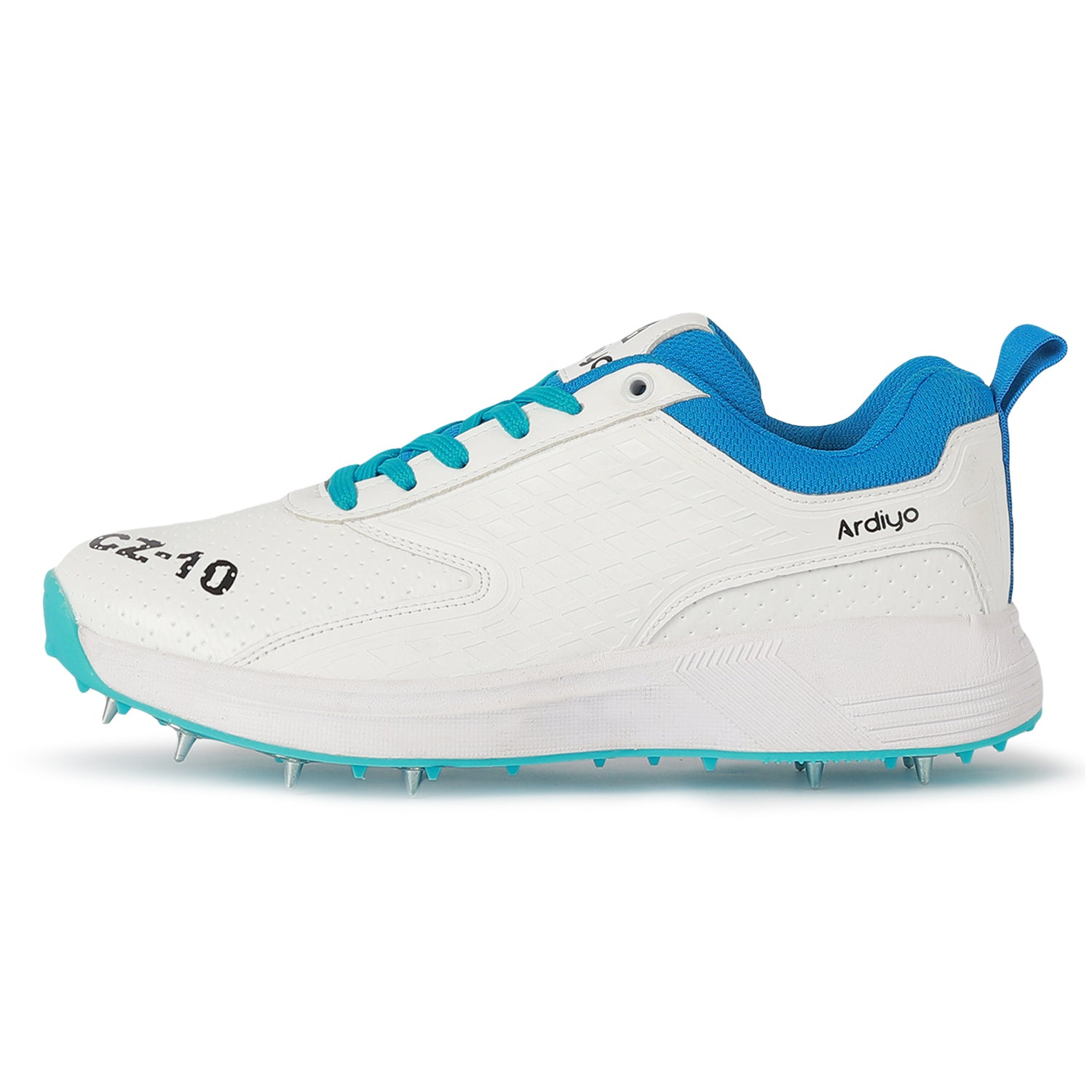 ARDIYO CZ-10 Cricket Full Spikes Shoes | Memory Insole | Multipurpose spare removeable studs