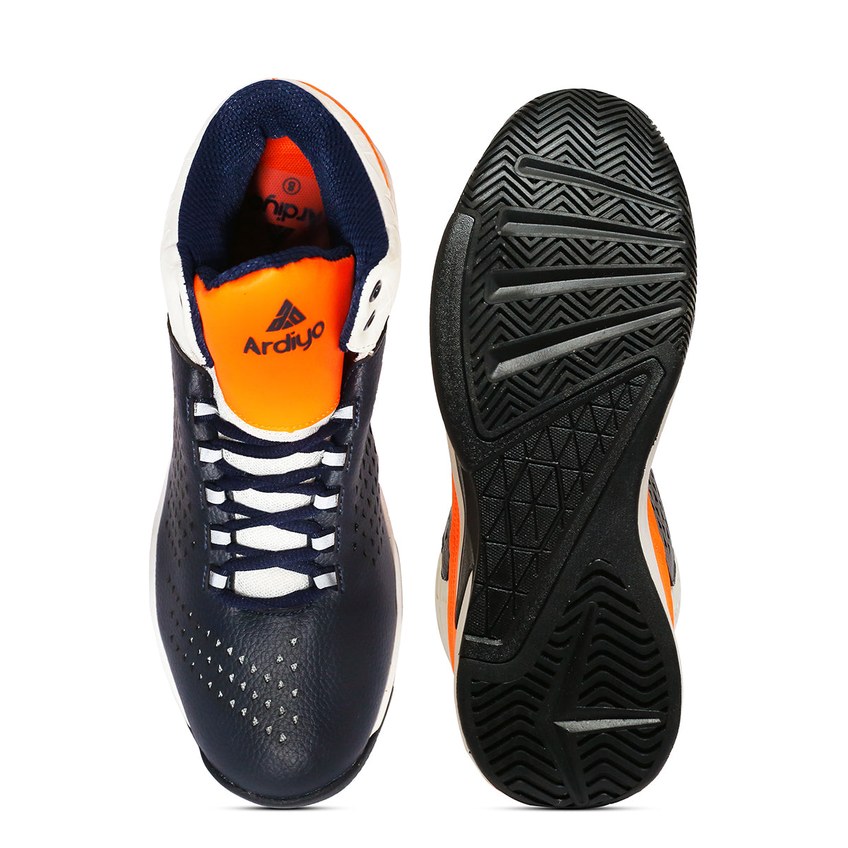 ARDIYO Basketball Shoes for Indoor & Outdoor Court for Boys | High Ankle with Rubberized Outsole for Maximum Grip