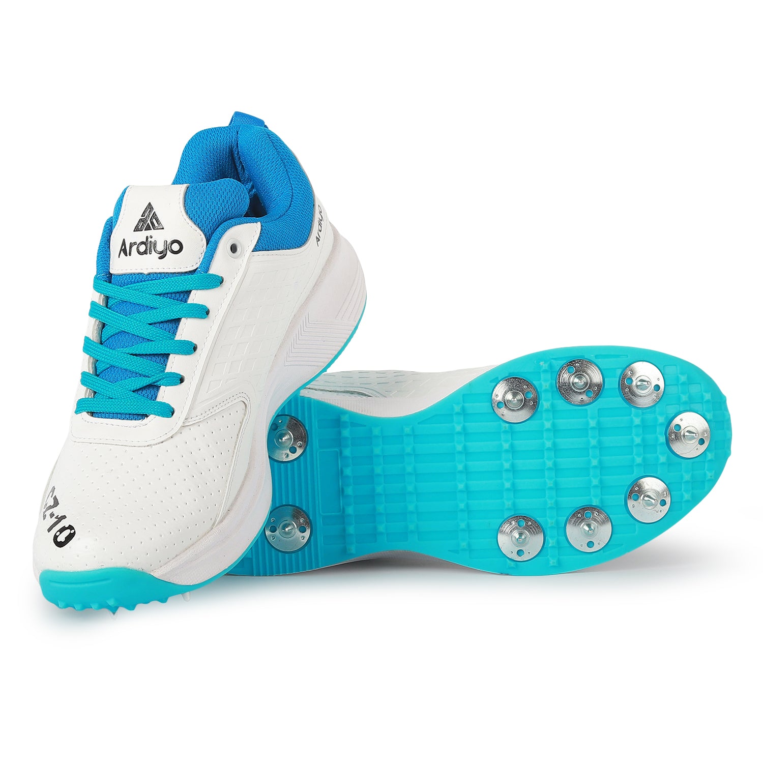 ARDIYO CZ-10 Cricket Full Spikes Shoes  | Memory Insole | Multipurpose spare removeable studs
